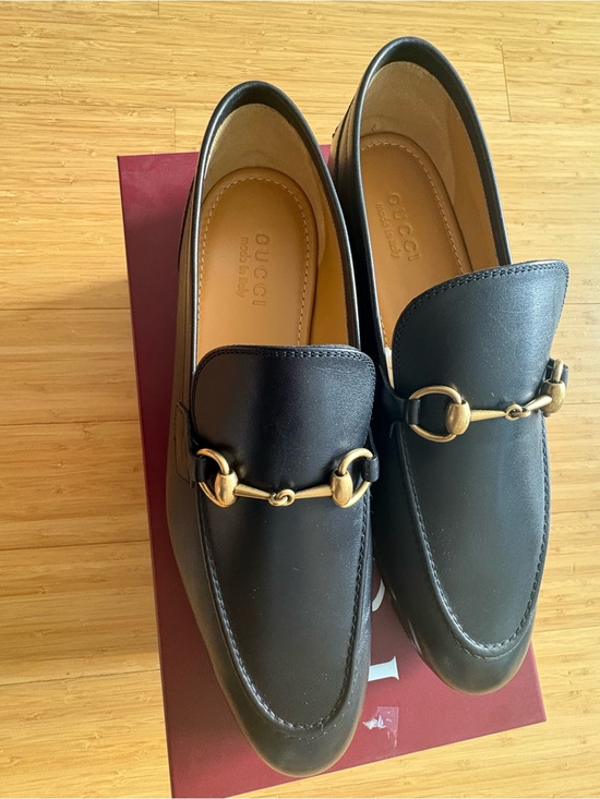 Gucci Other - ✨ BNIB Authentic Gucci Men's Jordaan Black Leather Loafers 9+ US 10.5 ✨